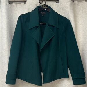 StJohn blazer jacket Neiman Marcus Women's Dark Green Blazer 12/L